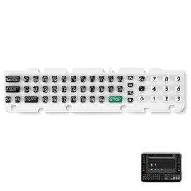 Kaibintex Rubber Keyboard (51-Key) for Honeywell Thor VM1A Vehicle-Mounted Computer,Keypad Replacement Support Computer,Foldable Silicone Flexible Material