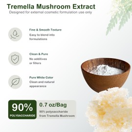 MAYKER Tremella Mushroom Extract Powder 0.7 oz Cosmetic Grade