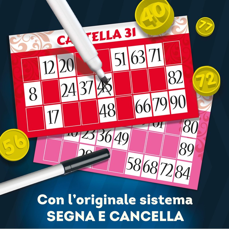 Liscianigiochi 56996 Ludoteca Tombola Sign and Eraser, Multi-Colour, 6 Years