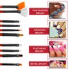 Glow 20 Nail Art Brush Set and Dotting Tool, Nail