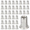 Yauhar 60Pcs M8 304 Stainless Steel Rivet Nuts, Flat Head