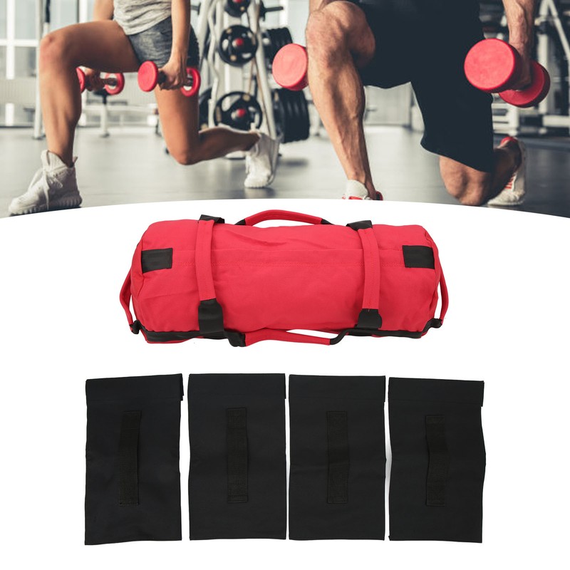 Workout Sandbag Oxford Fabric 6 Handles Easy Adjustment Multi Purpose