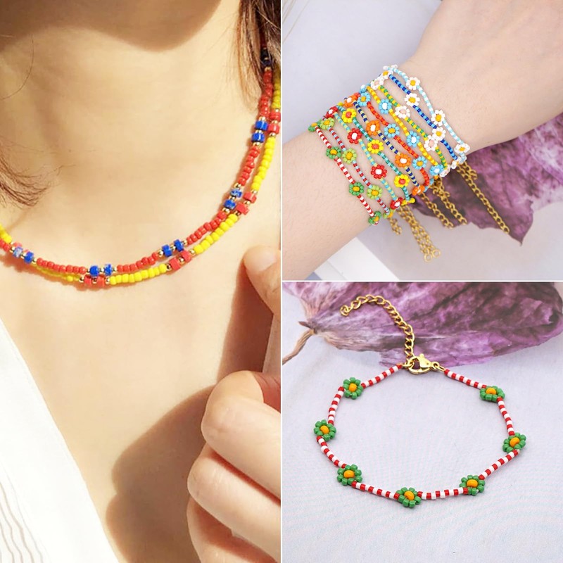 Magrimaxio 16000 Pieces 3 mm Beads for Bracelets, Letter Beads