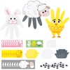 WATINC Animals Handprint Crafts Kits - 24Pcs Cute Bunny Chick