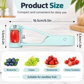 Cherry Tomato Slicer for Quick Food Prep – Manual Fruit Cutter for Grapes, Berries & Everyday Salads