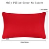 4 Pack Pillow cover,Cotton Comfortable Solid Decorative Throw Pillow Case