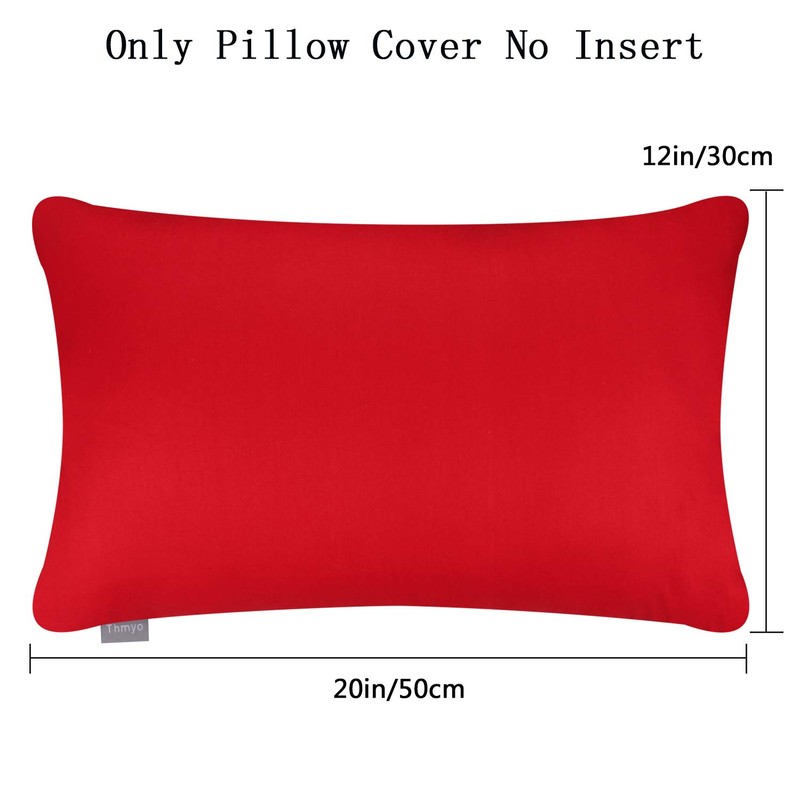 4 Pack Pillow cover,Cotton Comfortable Solid Decorative Throw Pillow Case
