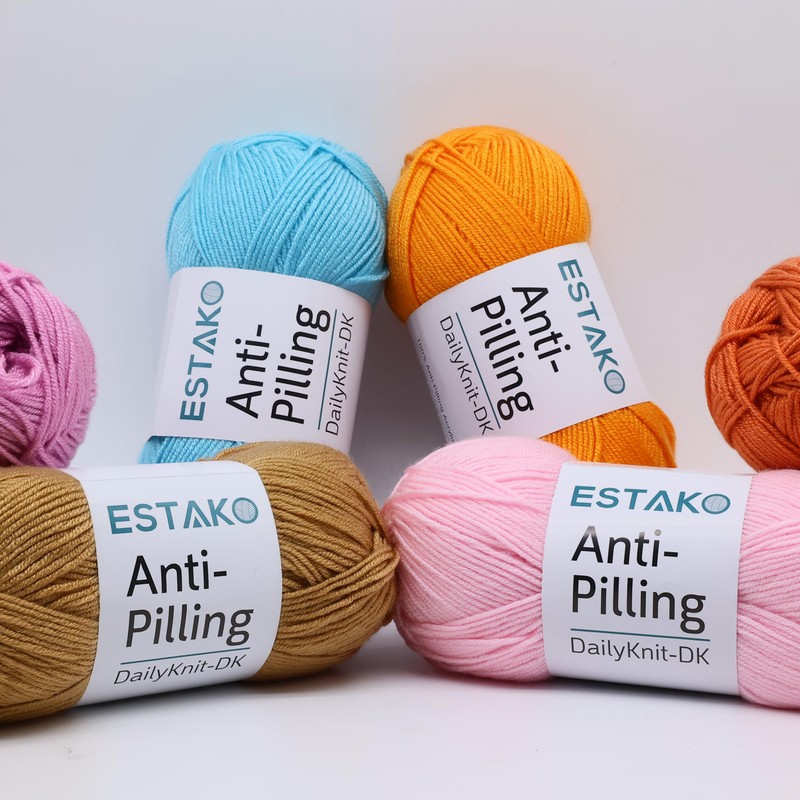 Estako DailyKnit-DK - Hilo acrílico 100% antibolitas - Suave DK