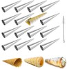 AMBESTAR Large Cream Horn Molds 5-inch, 16 PCS Cream Horns