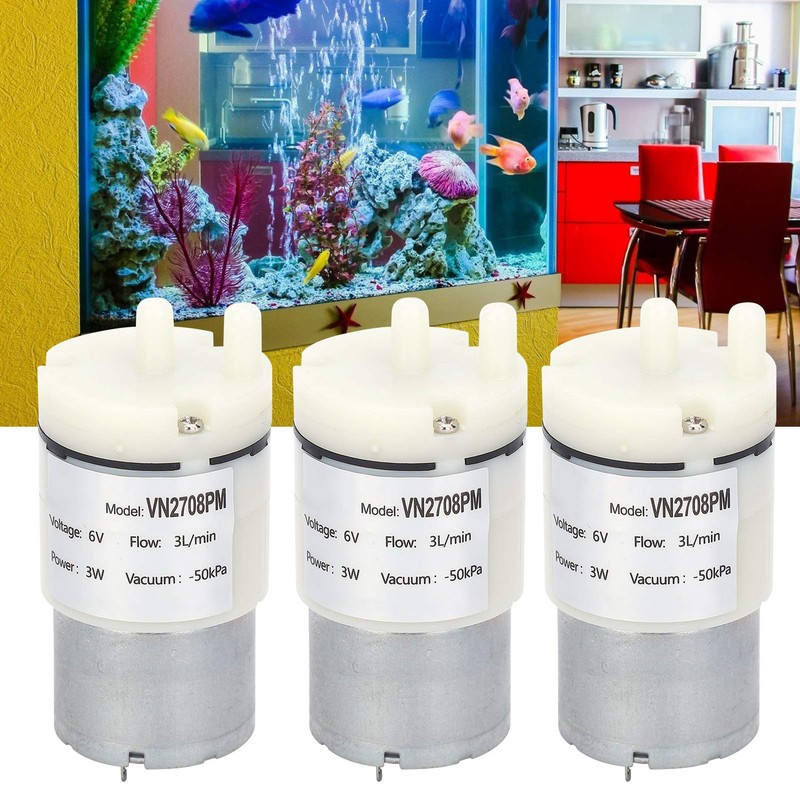 3Pcs DC 6V Mini Diaphragm Type Air Pumps Water Pump,