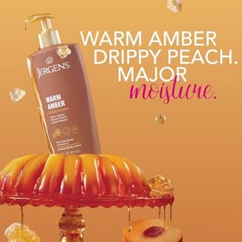 Jergens Warm Amber Shea Fusion, Locin Corporal Perfumada Para la Piel Seca, Locin Corporal Humectante con Manteca de Karit y Vitamina E, 414 ml       