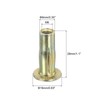 uxcell Multi-Grip Rivet-Nut, M6 Pre-Bulbed Shank Carbon Steel Color-Zinc-Plated Flat