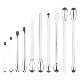 FunChem Micro Spoons, Set of 10, Lab Microspoons, Sample Spoons for Precise Weighing