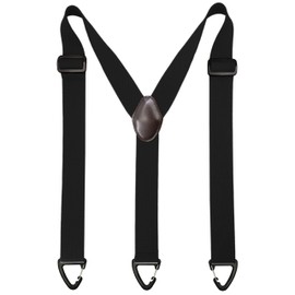 ZEAIFROOG Under Shirt Suspenders for Men or Women.1.5 In belt loop Heavy Duty Men's Black Suspenders for Jeans or Pants.