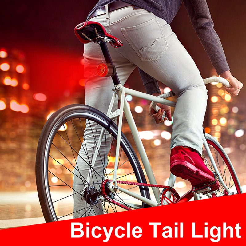 Bicycle Tail Light USB Rechargeable Waterproof Red LED Cycling Safety