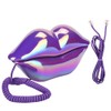 Zunate Electroplate Creative Lip Telephone, Fashionable Funny Multi-Functional Desktop Landline