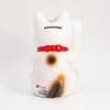 Seto-yaki Maneki Neko Piggy Bank, 6.3 inches, Hand-Painted Japanese Lucky