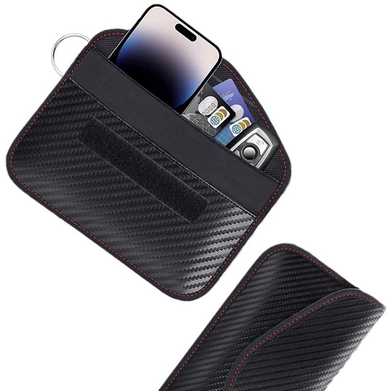 FUZVOL 2 Pack Faraday Pouch for Car Keys RFID Blocking