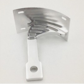 Curve Side Mount Curve License Plate Bracket Tag Holder For Yamaha Warrior/ V-Max Chro