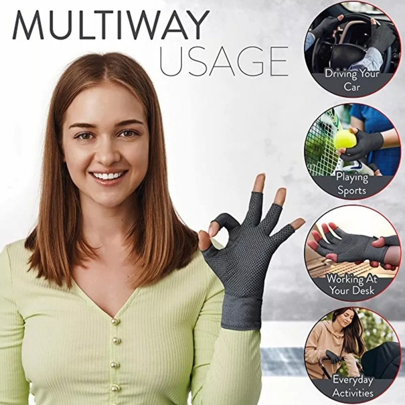 KW Guantes Artritis Reumatoide Térmicos Compresión Alivia Dolor