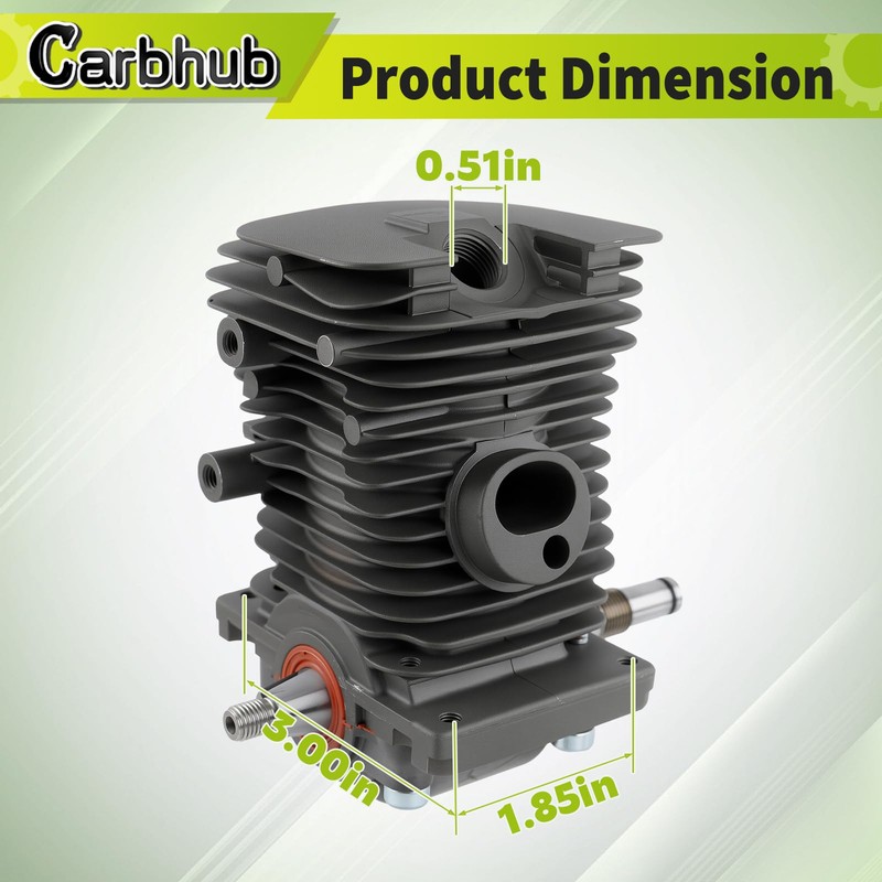 Carbhub MS180 Cylinder Piston Crankshaft for Stihl MS170 MS180 018