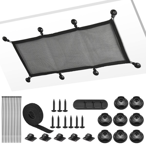 ZZM - Red de gestión de cables debajo del computadora,