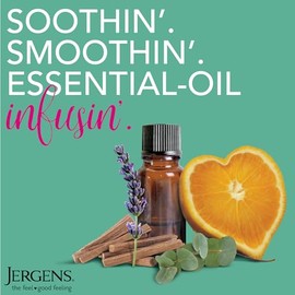 Jergens Sweet Citrus Body Butter Moisturizer, 7 Ounce Lotion, with Essential Oil, for Indulgent Moisturization