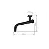 Wall Mount Basin Faucet Outdoor Garden Spout Mop Pool Tap