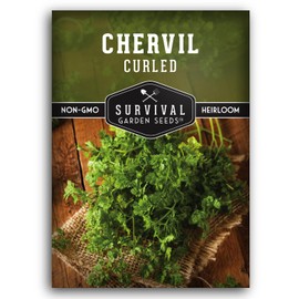 Curled Chervil Seed for Planting - 1 Herb Seed Packet with Instructions to Plant & Grow Aromatic French Herbs in Your Home Herb Garden - Non-GMO Heirloom Variety Chervil Seeds - Survival Garden Seeds