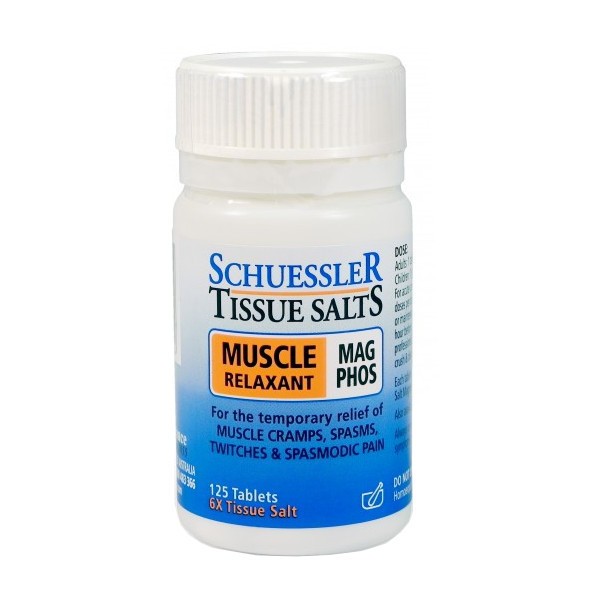 Schuessler Tissue Salts MAG PHOS - Muscle Relaxant Tablets - 125 tablets