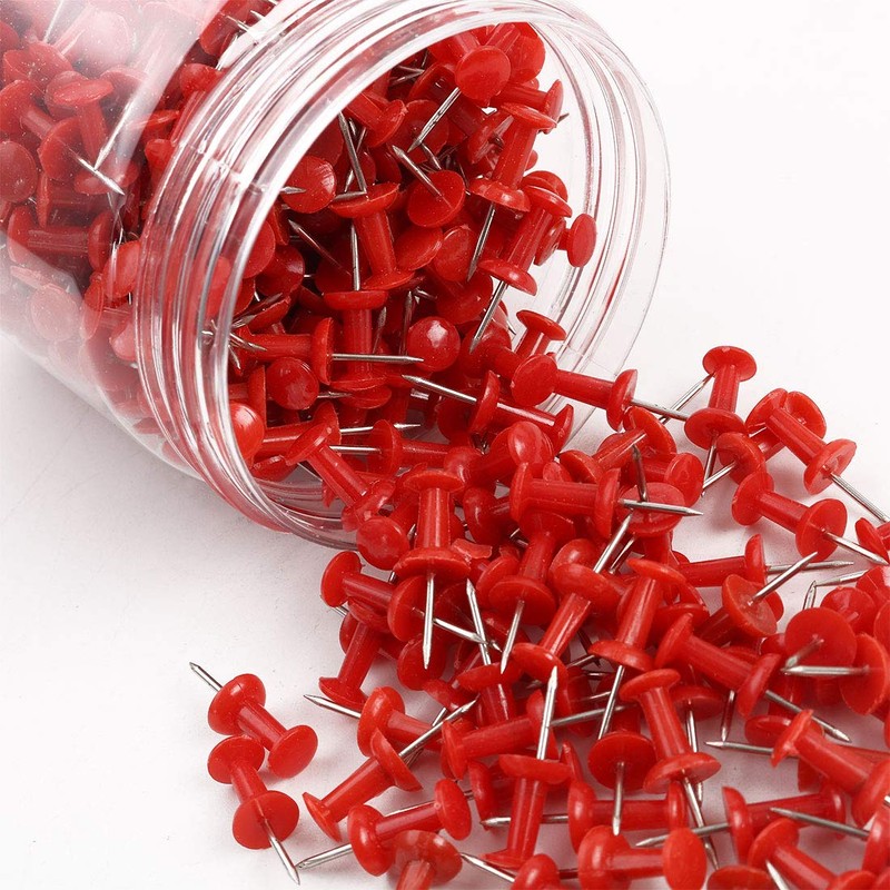sourcing map 500 Pcs 3/8 Inch Map Push Pins Thumb
