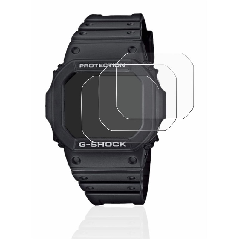 Savvies Pack of 6 Screen Protectors for Casio G-Shock GW-M5610-1ER