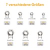 Vigrue 182 piece lock nuts, set of 304 stainless steel