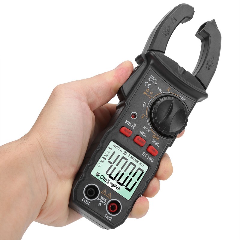 ST180 Digital Clamp Multimeter AC/DC Voltage Meter Automatic Clamp Tester