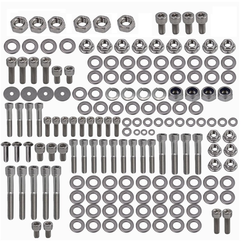 labwork 667 Pcs Polished Stainless Steel Bolt Screw Kit Set