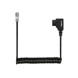 SMALLRIG D-TAP to BMPCC 4K/6K Coiled Power Cable Suitable for Blackmagic Pocket Cinema Camera 4K / 6K for V Mount Gold Mount Battery, Weipu SF6 2 Pin Female to P Tap, 15 inch - 47 inch Length - 4761