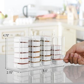 Beautyflier Strawberry Jam Acrylic Dispenser, Mixed Fruit Jelly Packet Rack, Desktop and Wall Mounted 2 IN 1- Universal for All Brands, Dispenser, Organizer & Storage for Single Serve Preserves Jam