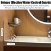 HOMUS Corner Splash Guard for Bathroom, 8.5 x 7.4 inches,
