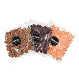 EKYSSO 300PCS Glue Rings for Lash Extension Supplies, Lash Glue Ring for Eyelash Extension, Lash Glue Holder, Blossom Lash Fan Making Glue Cups, Volume Fanning Cup for Eyelash Supplies