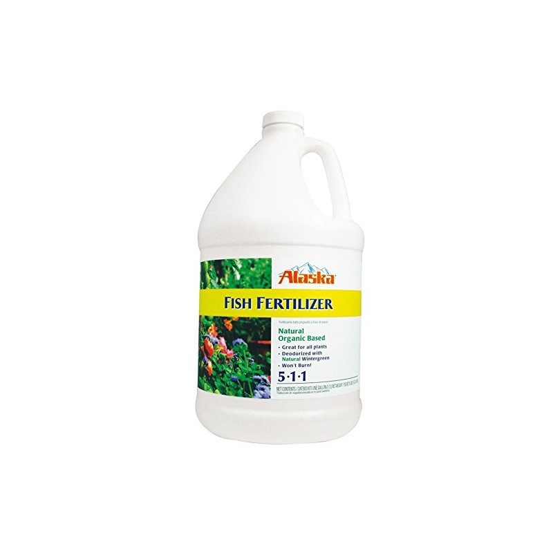 Alaska Fish Emulsion Fertilizer 5-1-1 Concentrate 1 Gallon (Packaging may