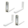 DOJA Barcelona | White Shelf Brackets | 4 Wall Shelf