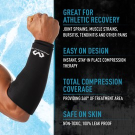 McDavid MD Flex Ice Therapy Arm/Elbow Comp Sleeve-Black-S
