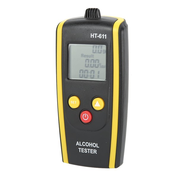 Digital Breathalyser Device, HT-611 Breath Alcohol Tester High Resolution LCD