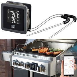 Rosenstein & Söhne Oven Thermometer: Smart Grill & Roasting Thermometer, 0-300°C, Bluetooth, App (Grill Thermometer Bluetooth, Grill Thermometer Android, Gift Men)