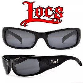 LOCS MENS LOCS OG GANGSTER LOWRIDER CHOLO DARK BLACK SHADES SUNGLASSES