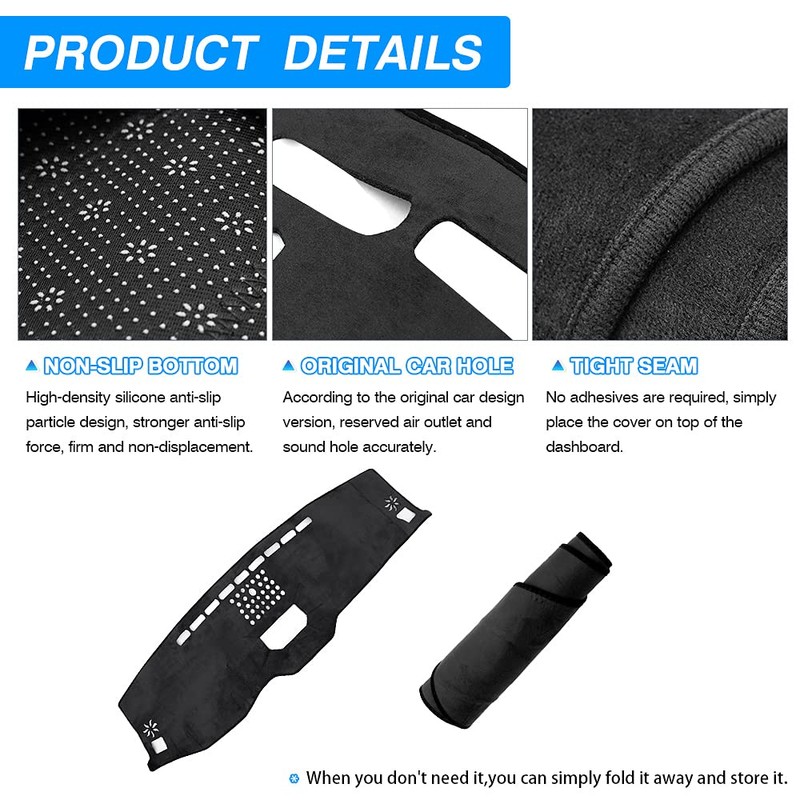 Cartist Cubierta para salpicadero para Toyota Tundra 2014 2015 2016