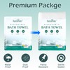 PureSoftness Disposable Bath Towels, Extra Large 57"x28", Ultra Thick, Soft