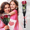 50 Pcs Single Rose Sleeve for Bouquet Flower Wrapping Packaging