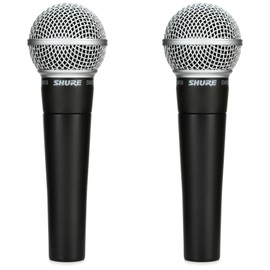 Shure SM58 Cardioid Dynamic Vocal Microphone (2-Pack)