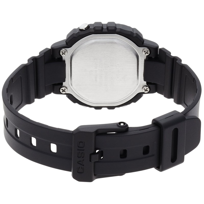 Casio import LA-20WH-9A Wristwatch, Black, Dial Color - Orange, watch